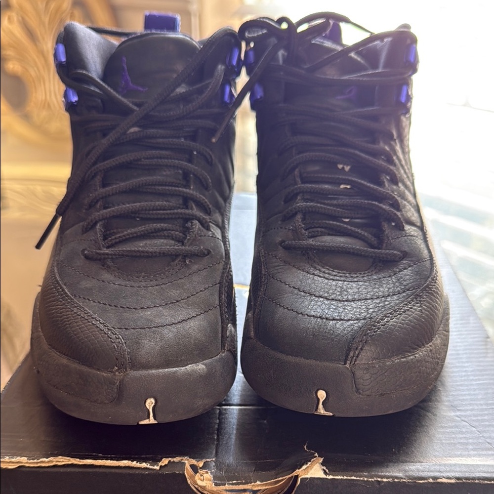 Jordan Retro 12 Black&Purple Sneakers - Picture 8 of 9